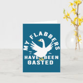 Carte My Flabbers Have Been Gasted Distressed Retro Funn (Fleur jaune)