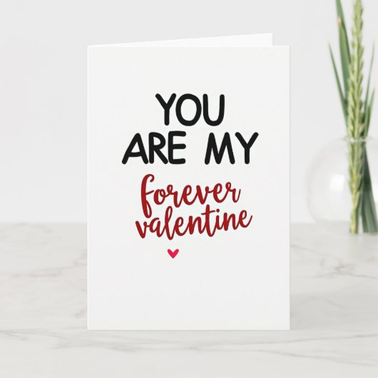 Carte My Forever Valentine Love Card (Devant)