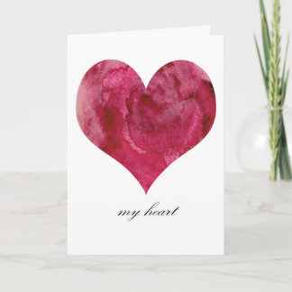 CARTE MY HEART VALENTINE CARD