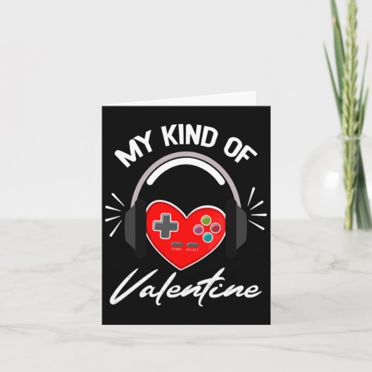 Carte My Kind Valentine Gamer Valentines Day Gaming Boy  (Devant)