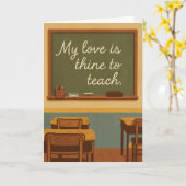 Carte My love is thine to teach  (Fleur jaune)