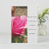Carte My Love (rose) (Debout devant)