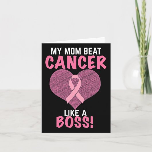 Carte My Maman Beat Breast Cancer (Devant)