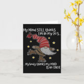 Carte My Mind Still Thinks I'm 20's My Body Thinks My Mi (Fleur jaune)