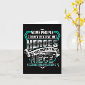 Carte My Niece Is A Warrior - Scleroderma Awareness (Fleur jaune)