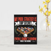 Carte My Pool Strategy Snooker Jeu Pool Joueurs de billa (Fleur jaune)