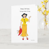 Carte My sister Fran (Fleur jaune)