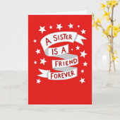 Carte My Sister My Forever Friend Card (Fleur jaune)