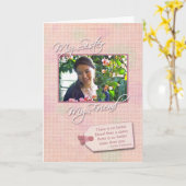 Carte My Sister, My Friend - Birthday Custom (Fleur jaune)