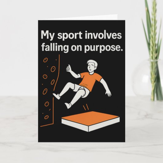 Carte My Sport Involves Falling On Purpose Climbing Humo (Devant)