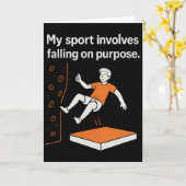 Carte My Sport Involves Falling On Purpose Climbing Humo (Fleur jaune)