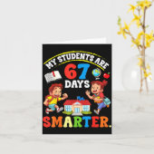 Carte My Students Are 67 Days Smarter Teacher Clroom Cel (Fleur jaune)
