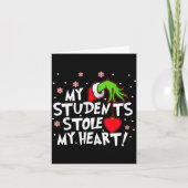 Carte My Students Stole My Heart School Teacher Funny Ch (Devant)