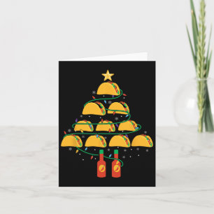 Carte My Tacos Arbre de Noël Pyjama Chemise Noël Noël Dr
