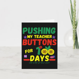 Carte My Teachers Buttons 100 Jours Fun School 2023