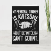 Carte My Trainer Is Awesome But Definitely Can't Count  (Devant)