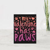 Carte My Valentine Has Paws (Devant)