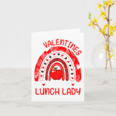 Carte My Valentines Call Me Lunch Lady Rainbow Valentine (Fleur jaune)