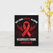 Carte Myélodysplastie Syndrome Mds Sensibilisation (Fleur jaune)