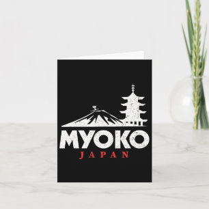 Carte Myoko Japon Station de ski Rétro Ski Snowboard