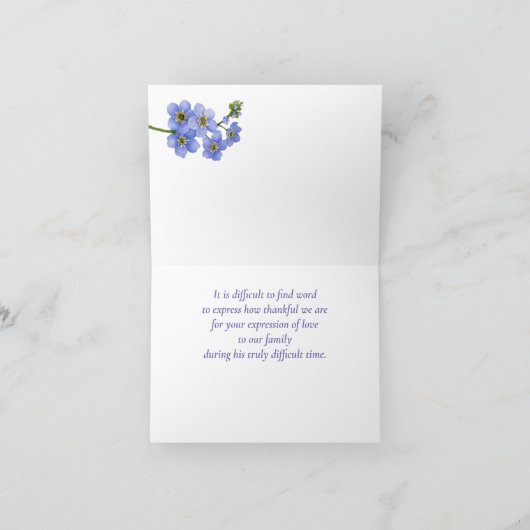 Carte Myosotis de pot de maçon (Intérieur)