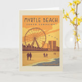 Carte Myrtle Beach | Caroline du Sud (Fleur jaune)