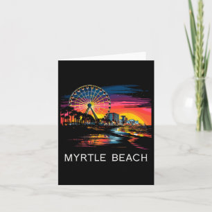 Carte Myrtle Beach Caroline du Sud Chemise Skywheel Ocea