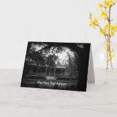 Carte Myrtles Plantation en noir et blanc (Fleur jaune)