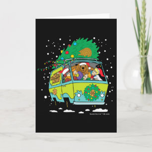 Carte Mystère Machine de Noël de Scooby Doo 