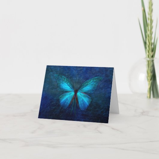 Carte Mystic Blue Butterfly (Devant)