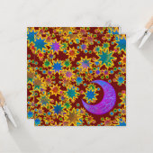 Carte Mystic Moon Noël (Devant/Arrière en situation)