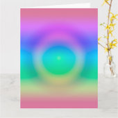 Carte Mystic Rainbow Eye Ombre (Fleur jaune)