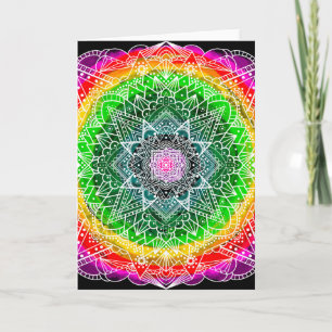 Carte Mystical Couleur de couleur audacieuse éclater Man