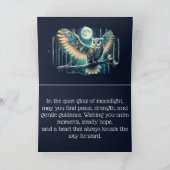 Carte Mystical Moon Owl Celestial Forest Glow (Intérieur)