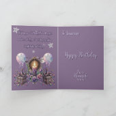 Carte Mystique Chat Noir Chat Chateau Anniversaire Thème (Intérieur)