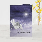 Carte Mystique Ciel Violet Motivation Dire Noël (Fleur jaune)