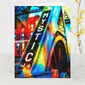 Carte Mystique coloré (Fleur jaune)