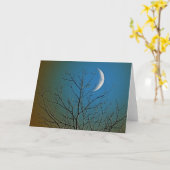Carte mystique de lune (Fleur jaune)