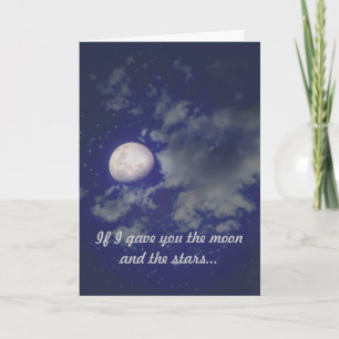 Carte mystique de Valentine de lune