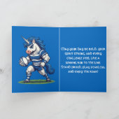 Carte Mythe de la Licorne de Rugby Écossaise (Intérieur)