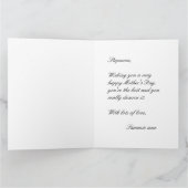 Carte N°1 Super Maman de substitution Classique Blanc su (Intérieur)