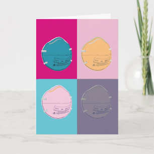 Carte N-95 Masque Pop Art Style