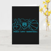 Carte N Charlotte Hornets Peace Love Sketll (Fleur jaune)