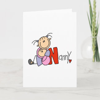 Carte N est pour la bonne d'enfants