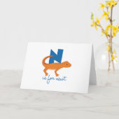 Carte N est pour Newt (Fleur jaune)