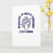 Carte N'abandonne jamais (Fleur jaune)