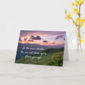 Carte N'abandonne jamais (Fleur jaune)