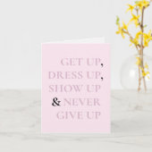 Carte N'abandonne jamais (Fleur jaune)