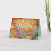 Carte "N'abandonnez jamais" l'inspirité (Devant)