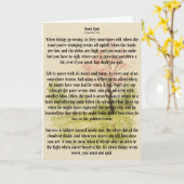 Carte N'abandonnez pas (Fleur jaune)